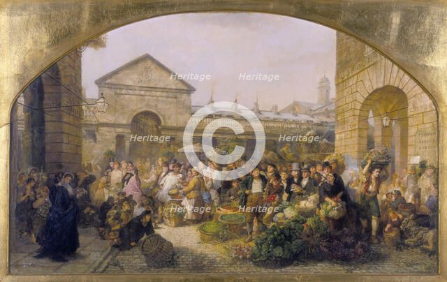 'Covent Garden Market', 1864. Artist: Phoebus Levin