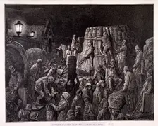 Covent Garden Market-Early Morning 1872. Artist: Gauchard Brunier