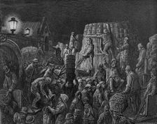 Covent Garden Market - Early Morning 1872. Creator: Gustave Doré