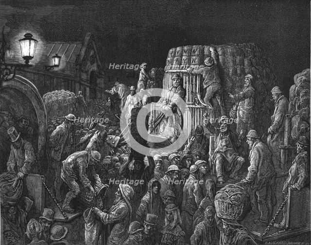 'Covent Garden Market - Early Morning', 1872.  Creator: Gustave Doré.