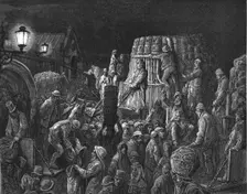 Covent Garden Market - Early Morning 1872. Creator: Gustave Doré