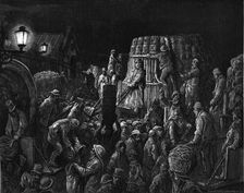 Covent Garden Market - Early Morning 1872. Creator: Gustave Doré