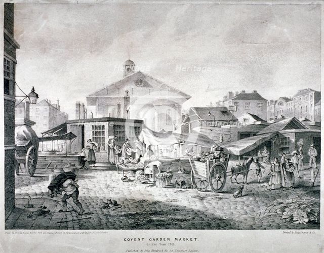 Covent Garden Market, Westminster, London, 1815. Artist: Engelmann and Company
