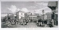 Covent Garden Market, Westminster, London, 1827. Artist: Frederick James Havell