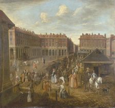 Covent Garden Piazza and Market c1725. Artist: Joseph van Aken