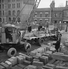 Coventry Cathedral, Priory Street, Coventry, 05/11/1956. Creator: John Laing plc