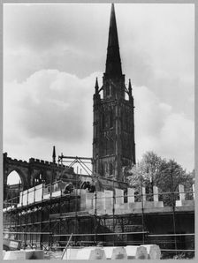 Coventry Cathedral, Priory Street, Coventry, 06/05/1957. Creator: John Laing plc