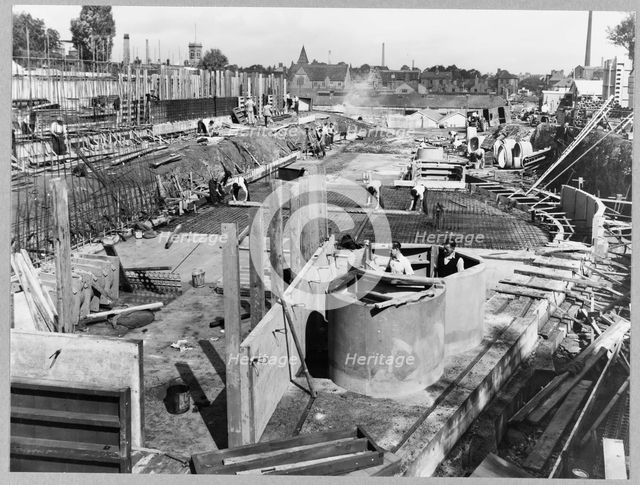 Coventry Cathedral, Priory Street, Coventry, 06/09/1955. Creator: John Laing plc.