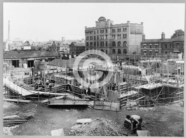 Coventry Cathedral, Priory Street, Coventry, 10/08/1955. Creator: John Laing plc.
