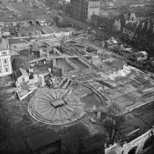 Coventry Cathedral, Priory Street, Coventry, 12/1955. Creator: John Laing plc