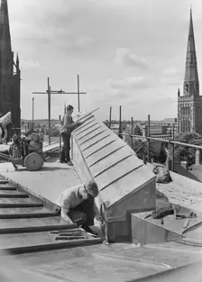 Coventry Cathedral, Priory Street, Coventry, 16/06/1960. Creator: John Laing plc