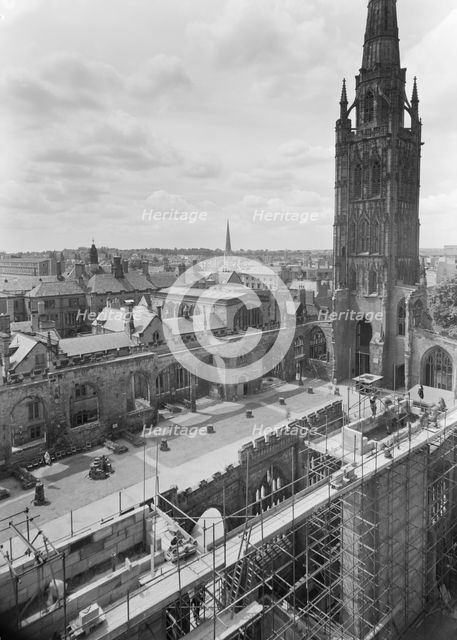 Coventry Cathedral, Priory Street, Coventry, 16/06/1960. Creator: John Laing plc.
