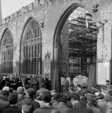 Coventry Cathedral, Priory Street, Coventry, 22/12/1960. Creator: John Laing plc