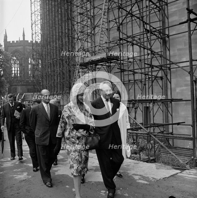 Coventry Cathedral, Priory Street, Coventry, 24/06/1960. Creator: John Laing plc.
