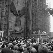 Coventry Cathedral, Priory Street, Coventry, 24/06/1960. Creator: John Laing plc