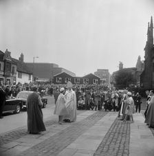 Coventry Cathedral, Priory Street, Coventry, 25/05/1962. Creator: John Laing plc