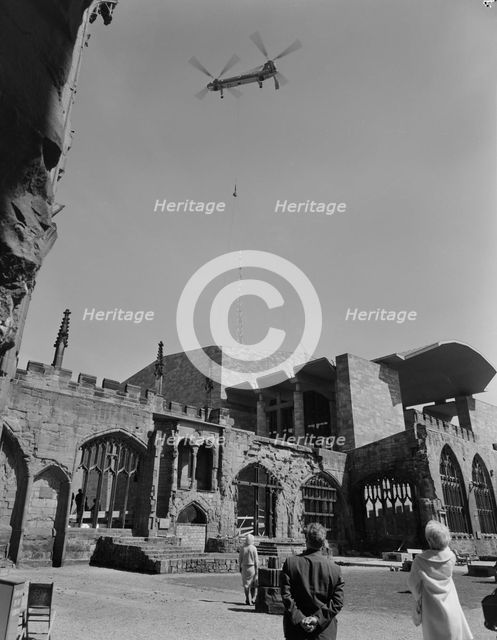 Coventry Cathedral, Priory Street, Coventry, 26/04/1962. Creator: John Laing plc.