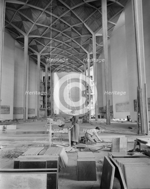 Coventry Cathedral, Priory Street, Coventry, 29/08/1961. Creator: John Laing plc.