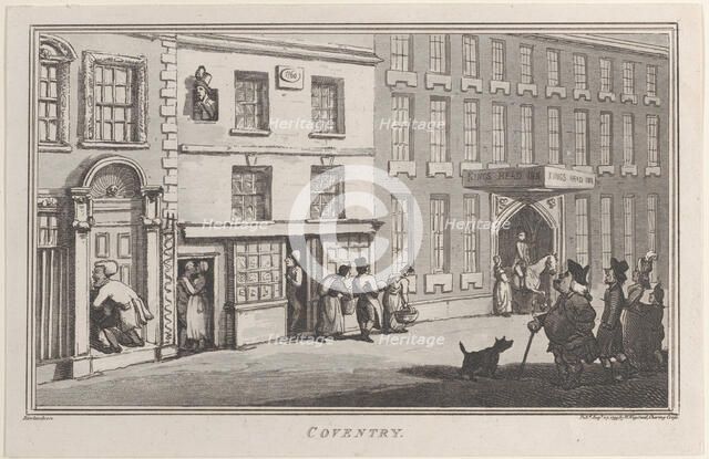 Coventry, from "Remarks on a Tour to North and South Wales, in the year 1797", August 27, 1799. Creator: John Hill.