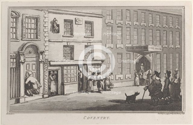 Coventry, from "Remarks on a Tour to North and South Wales, in the year 1797", August 27, 1799. Creator: John Hill.