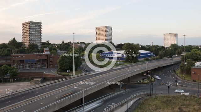 Coventry Ring Road, West Midlands, 2014. Artist: Steven Baker.