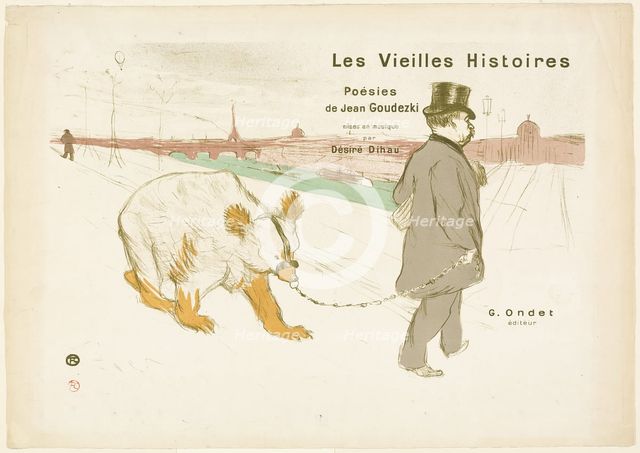 Cover and Frontispiece to Les Vieilles Histoires, 1893. Creator: Henri de Toulouse-Lautrec.