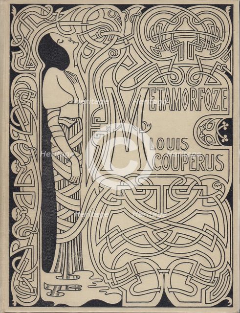 Cover design "Metamorfoze" by Louis Couperus, 1897. Creator: Toorop, Jan (1858-1928).