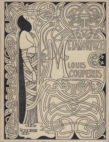 Cover design "Metamorfoze" by Louis Couperus, 1897. Creator: Toorop, Jan (1858-1928)