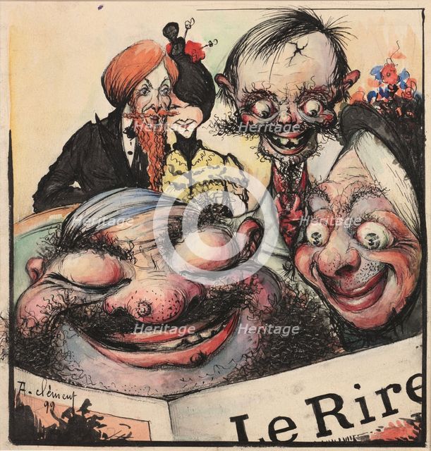 Cover design for the Le Rire magazine, 1896. Creator: Rochel, Clément (1863-1919).