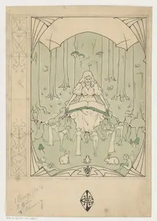 Cover design for a book on Sindbad the Sailor by Pieter Louwerse....1910 or earlier. Creator: Louwerse, H.C.
