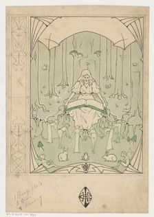 Cover design for a book on Sindbad the Sailor by Pieter Louwerse....1910 or earlier. Creator: Louwerse, H.C.