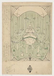 Cover design for a book on Sindbad the Sailor by Pieter Louwerse....1910 or earlier. Creator: Louwerse, H.C.