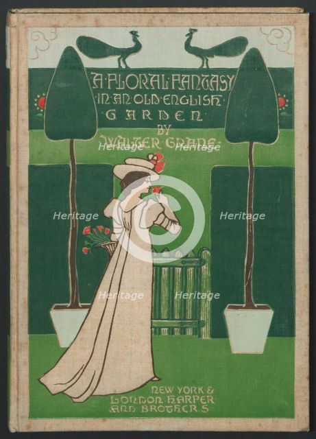 Cover design for A floral fantasy in an old english garden , 1899.