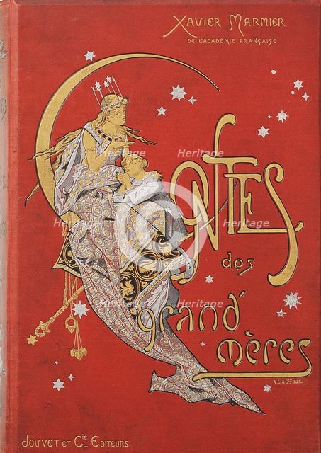 Cover design for Contes des Grand Meres by Xavier Marmier.