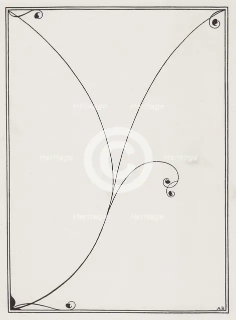 Cover Design for Dowson's Verses, 1896. Creator: Aubrey Beardsley.