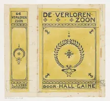 Cover design for: Hall Caine, The Lost Son (The Prodigal Son), c. 1904-1919, 1904-c.1919 or earlier. Creator: Anon
