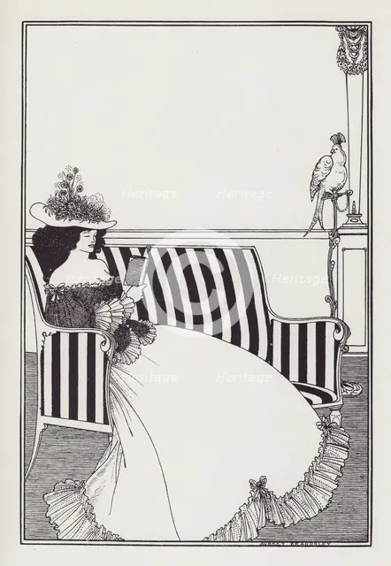 Cover Design for Smithers' Catalogue of Rare Books, 1896. Creator: Aubrey Beardsley.