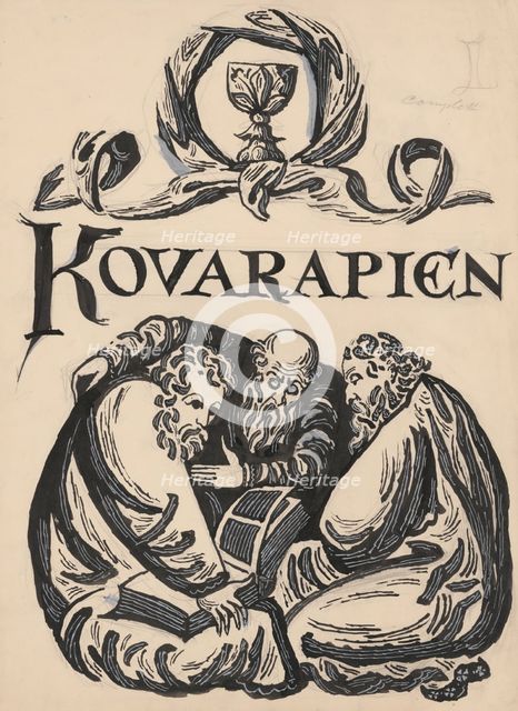 Cover design (Kovarapien), 1940/1944. Creator: Ján Novák.
