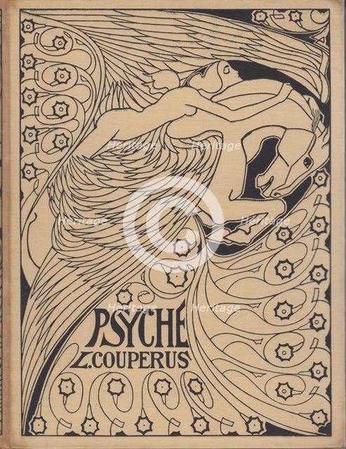 Cover design "Psyche" by Louis Couperus, 1898. Creator: Toorop, Jan (1858-1928).
