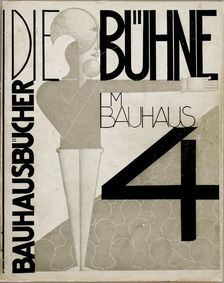 Cover design The stage at the Bauhaus (Die Bühne im Bauhaus), 1925. Creator: Schlemmer, Oskar (1888-1943)