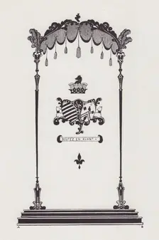Cover Design to Life and Times of Madame du Barry, 1896. Creator: Aubrey Beardsley