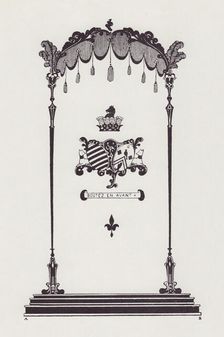 Cover Design to Life and Times of Madame du Barry, 1896. Creator: Aubrey Beardsley