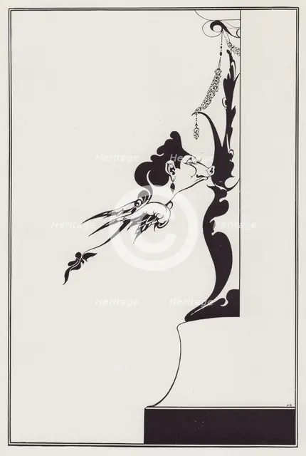 Cover Design to The Houses of Sin, by Vincent O'Sullivan, 1897. Creator: Aubrey Beardsley.