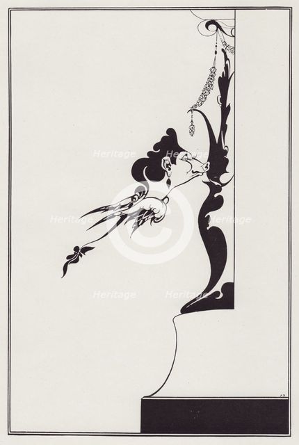 Cover Design to The Houses of Sin, by Vincent O'Sullivan, 1897. Creator: Aubrey Beardsley.