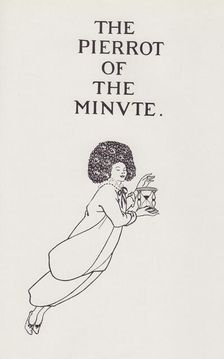 Cover Design to The Pierrot of the Minute, 1897. Creator: Aubrey Beardsley