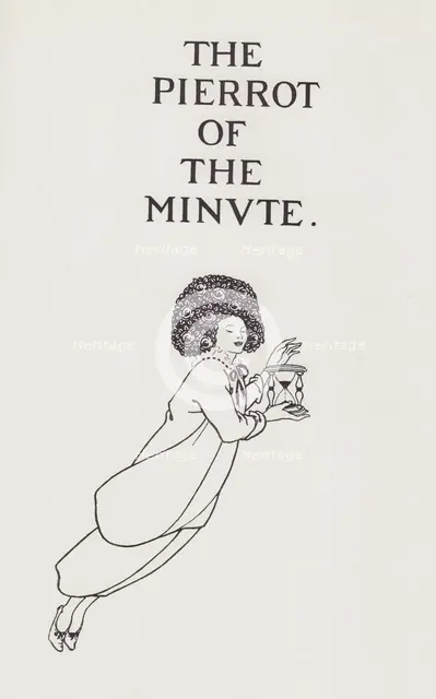 Cover Design to The Pierrot of the Minute, 1897. Creator: Aubrey Beardsley.
