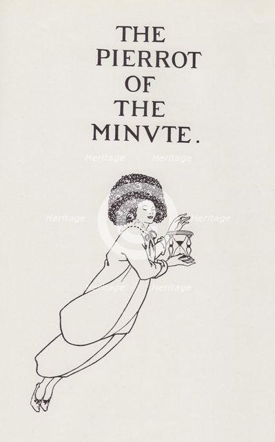 Cover Design to The Pierrot of the Minute, 1897. Creator: Aubrey Beardsley.