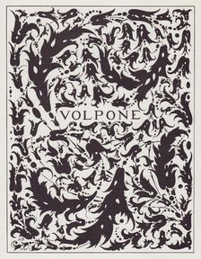 Cover Design to Volpone by Ben Jonson, 1898. Creator: Aubrey Beardsley