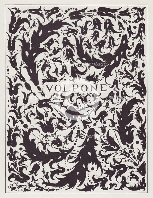 Cover Design to Volpone by Ben Jonson, 1898. Creator: Aubrey Beardsley.