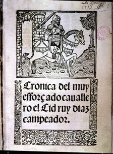 Cover El Cid Campeador Rodrigo Diaz de Vivar, the Cid (1043? -1099), Castilian knight